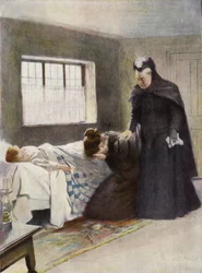 Caractère de la reine Victoria : Sympathie (lithographie en couleur)