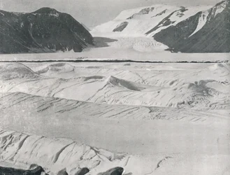 Glace crevassée à l