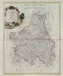 Les Gouvernances de Champagne et de Brie, gravure par G. Zuliani tirée du Tome I du Nouvel Atlas publié à Venise en 1777 par Antonio Zatta, Collection Privée