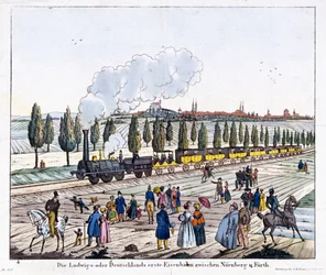 Ouverture du chemin de fer Nuremberg-Furth, 7 décembre 1835