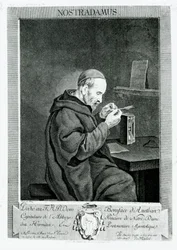 Portrait de Michel Nostradamus gravé par Christian von Mechel, 1762