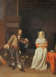 Le chasseur et la dame, 1660-65