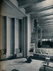 Coin du salon de chaussures, Roos Bros., San Francisco, 1930