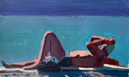 Sieste au bord de la mer, 2024