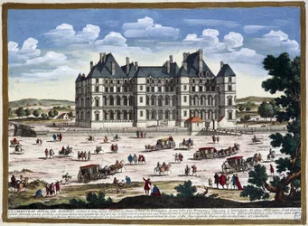 Château de Madrid dans les environs de Paris, par Perelle