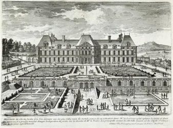 Vue du château de Meudon - par Perelle, fin XVIIe siècle