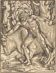 Hercule emportant le bétail de Géryon