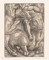 Hercule lutte avec Achéloüs (Travaux d