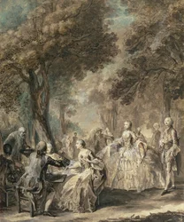 Parisiens en promenade, 1760-1