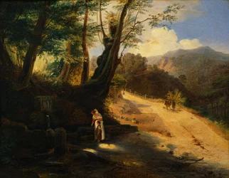La fontaine dans les bois