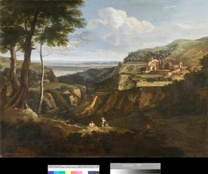 Vue du monastère de Camaldoli près de Frascati, Italie