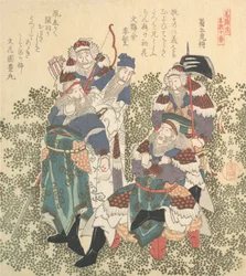 Cinq grands soldats de Shoku, 19e siècle