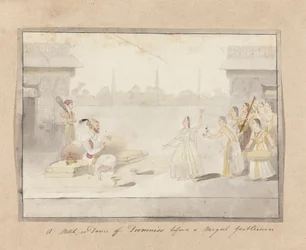 Une encoche, ou danse de Dommies devant un gentilhomme moghol