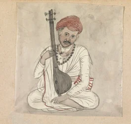 Homme avec un Instrument à Cordes