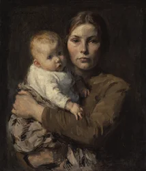 Mère et enfant, vers 1906