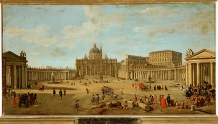 Basilique Saint-Pierre de Rome, vers 1700-1710 (peinture sur toile)