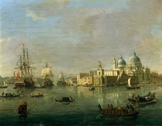Vue de Venise avec Giudecca et la Douane (détail)