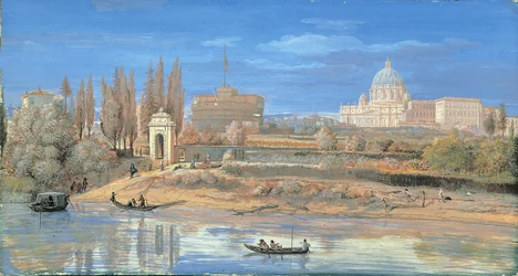 Vue du Château Saint-Ange et du Vatican depuis Prati di Castello