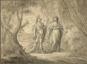 Couple dans une forêt