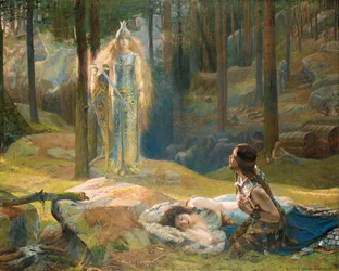 La Révélation. Brunhilde voyant Siegmund et Sieglinde, 1893