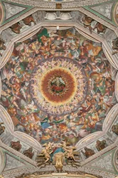 Assomption de la Vierge Marie, connue sous le nom de "Le chœur des anges jouant de la musique", Dôme du transept, à partir de 1534
