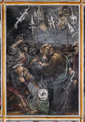 Baiser de Judas, détail de « La Vie et la Passion du Christ »