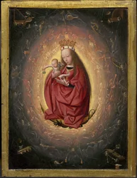 La Glorification de la Vierge, vers 1490 (huile sur panneau)