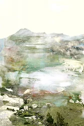 Paysage de montagne éthéré