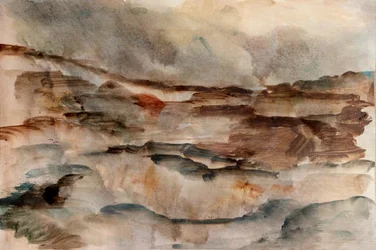 Paysage terrestre orageux