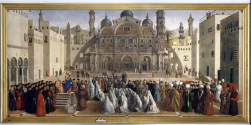 Le sermon de saint Marc sur une place d