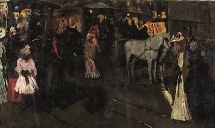 Un dimanche soir au Dam, Amsterdam, c.1895