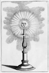 Conception de fontaine ornementale du soleil