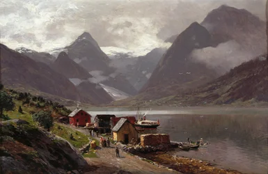 Fjærlands fjord vu de Mundal