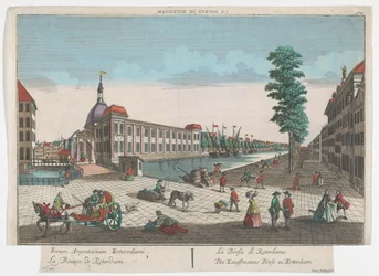 Vue de la Bourse à Rotterdam