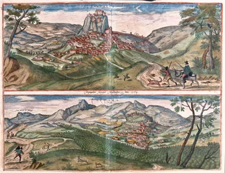 Ardales - Cartama, Espagne - dans "Civitates Orbis Terrarum" de Georg Braun, Cologne 1617