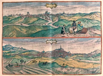 Marchena - Osuna, Catalogne, Espagne - dans "Civitates Orbis Terrarum" de Georg Braun, Cologne 1617