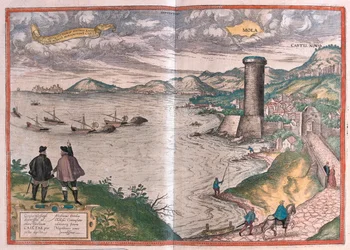 Mola de Bari, Italie - dans "Civitates Orbis Terrarum" de Georg Braun, Cologne 1617