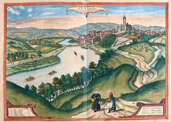 Penig, Allemagne - dans "Civitates Orbis Terrarum" de Georg Braun, Cologne 1617