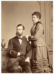 Portrait de Hermann von Ihering avec sa première femme, Anna Maria Clara Belzer Wolf