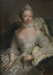 Portrait de la princesse Charlotte de Mecklembourg-Strelitz (1744-1818), reine de Grande-Bretagne