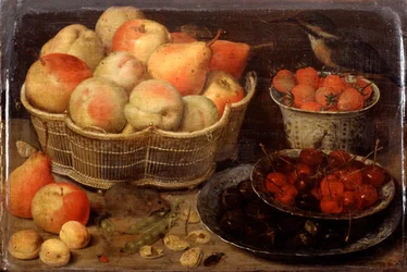 Nature morte aux fruits, fin du XVIe - début du XVIIe siècle