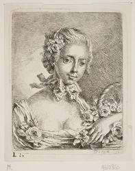 Une fille aux fleurs