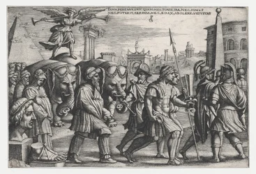 Le Triomphe de la renommée sur la chasteté, des Triomphes de Pétrarque