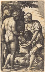 Tomyris avec la tête de Cyrus