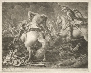 Escarmouche entre hussards prussiens et hongrois