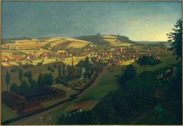 G. Scholz, Vue de Grötzingen