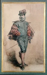 Personnage masculin en costume historique