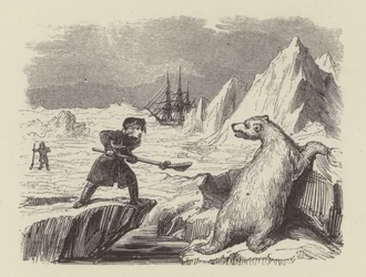 Le jeune Nelson tuant un ours polaire