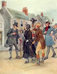 La veuve Malone (lithographie couleur)