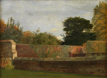 Le jardin clos (huile sur panneau)